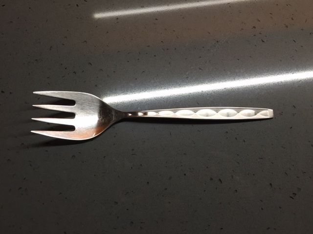 La Seine Solid Salad Serving Fork by Noritake Silver-1