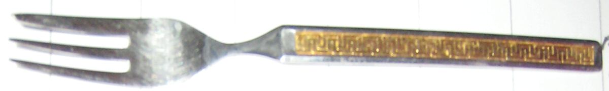 Eros-Gold (Stainless) Pastry Fork by Noritake Silver-1