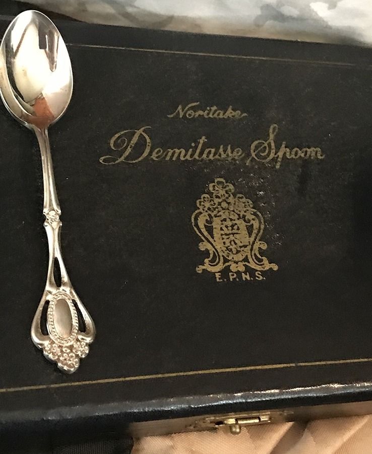 Christine (Silverplate) Demitasse Spoon by Noritake Silver-1