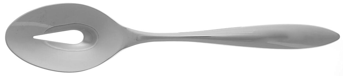 Glacier (Stainless) Pierced Solid Serving Spoon by Nambe-1
