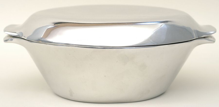 Metal Hollowware 3 Quart Round Covered Casserole by Nambe-1
