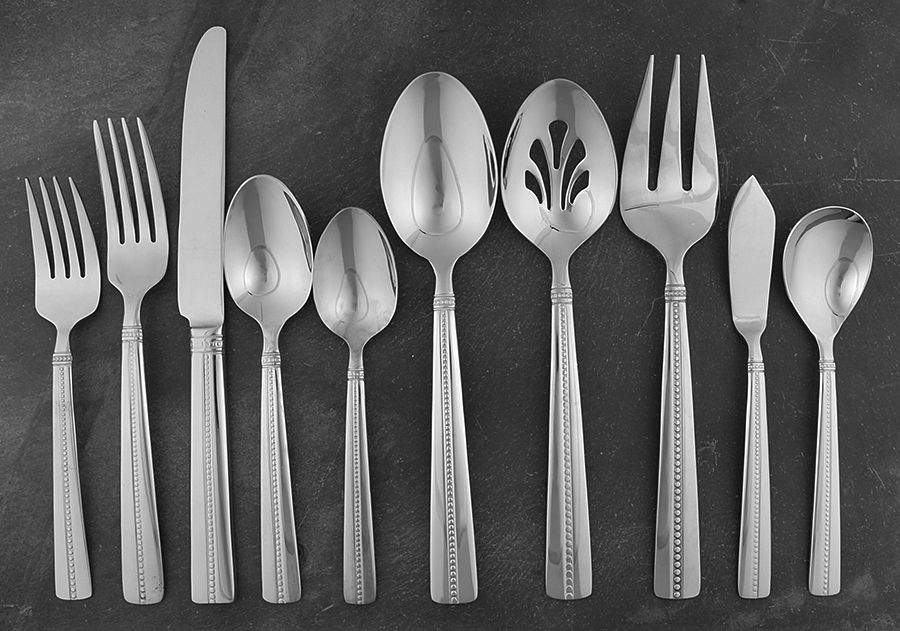 Green Tea (Stainless) 45 Piece Starter Set by Nicole Miller-1