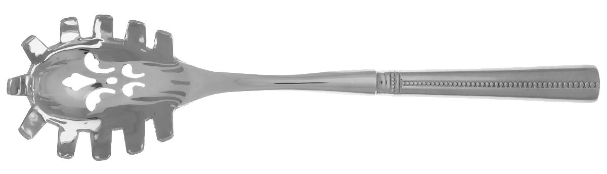Green Tea (Stainless) Pasta Server with Stainless Bowl HC by Nicole Miller-1