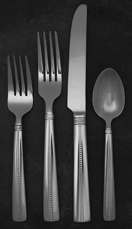 Green Tea (Stainless) 4 Piece Place Setting by Nicole Miller-1