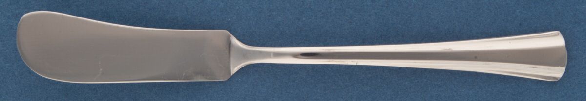 NS12 (Stainless, Japan) Small Flat Handled Butter Spreader by Noritake Silver-1