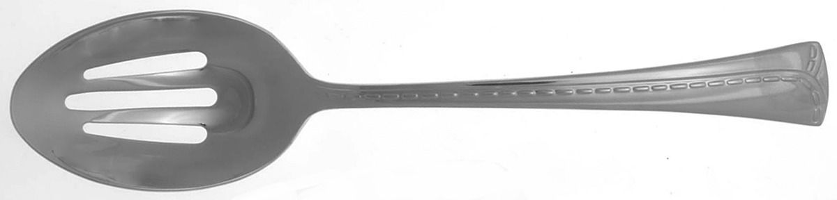 City Rhythms (Stainless) Pierced Tablespoon (Serving Spoon) by Nicole Miller-1