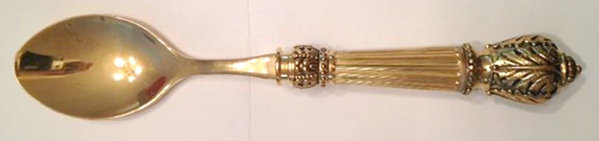 Plume (Gold Plated) Teaspoon by Godinger-1