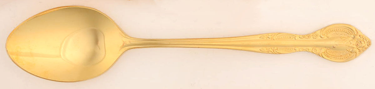 Golden Rexford (Gold Electroplate) Teaspoon by National Stainless-1
