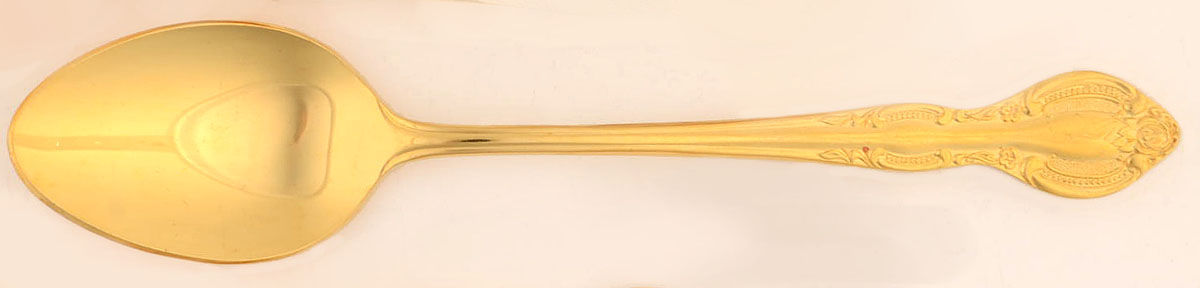 Golden Rexford (Gold Electroplate) Place/Oval Soup Spoon by National Stainless-1