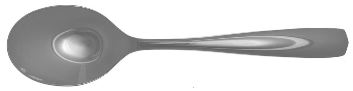 Fjord (Stainless) Solid Serving Spoon by Nambe-1