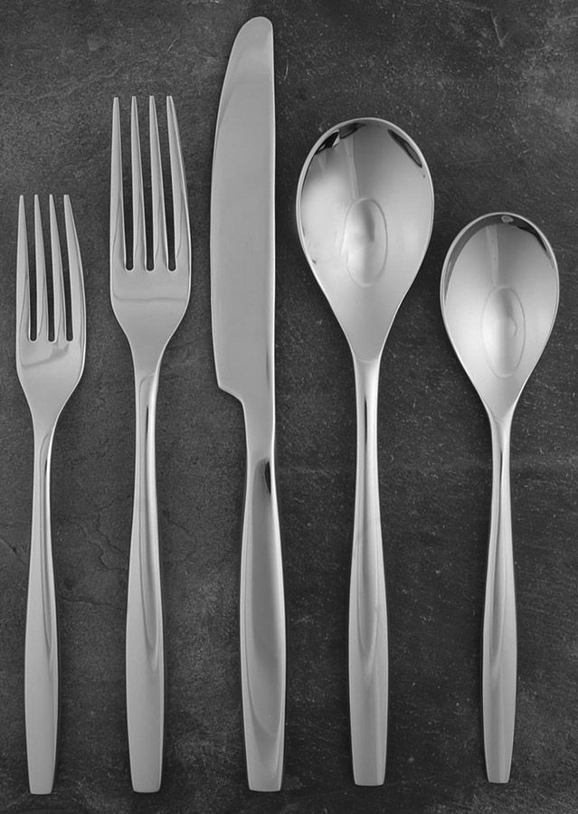 Aidan (Stainless) 5 Piece Place Setting by Nambe-1