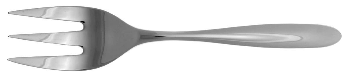 Maia (Stainless) Solid Serving Fork by Nambe-1