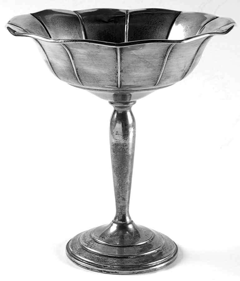 1841 (Sterling, Hollowware) Weighted Round Compote (Height X Width) by National Silver Co-1