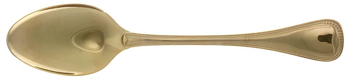 NTV2 (Gold Electroplate) Tablespoon (Serving Spoon) by Ntc Silver-1