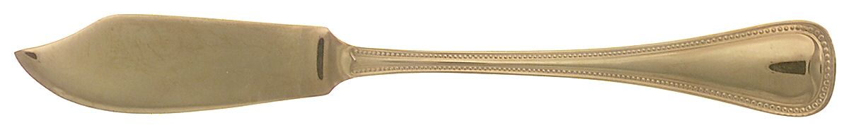 NTV2 (Gold Electroplate) Individual Solid Fish Knife by Ntc Silver-1
