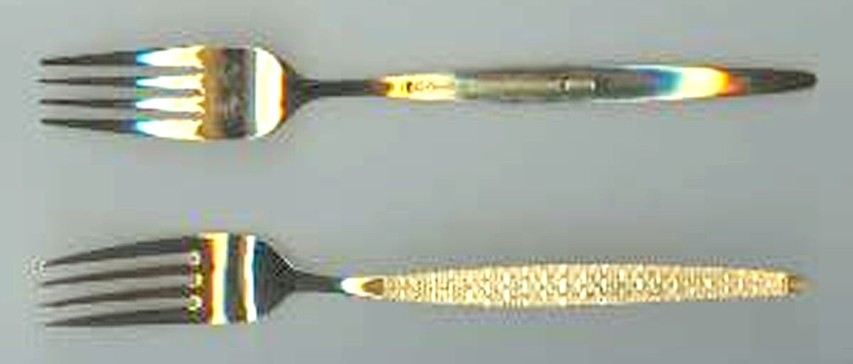 Golden la Concha (Gold Electroplate) Fork by National Stainless-1