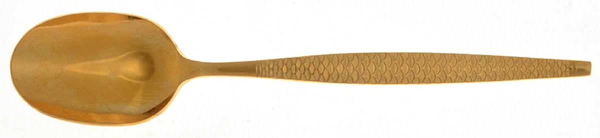 Golden la Concha (Gold Electroplate) Sugar Shell Spoon by National Stainless-1