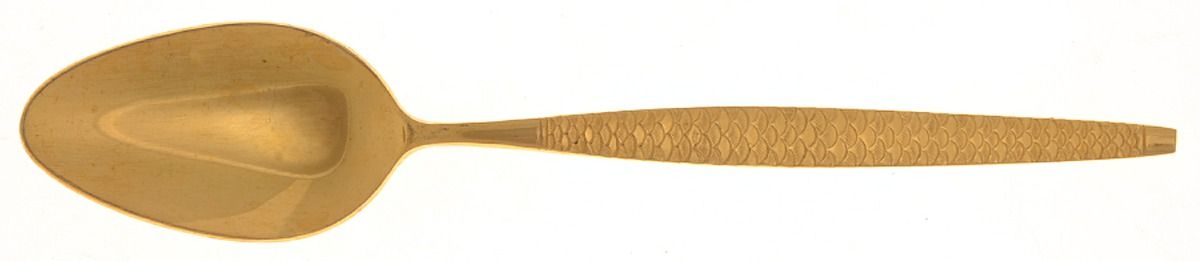 Golden la Concha (Gold Electroplate) Place/Oval Soup Spoon by National Stainless-1
