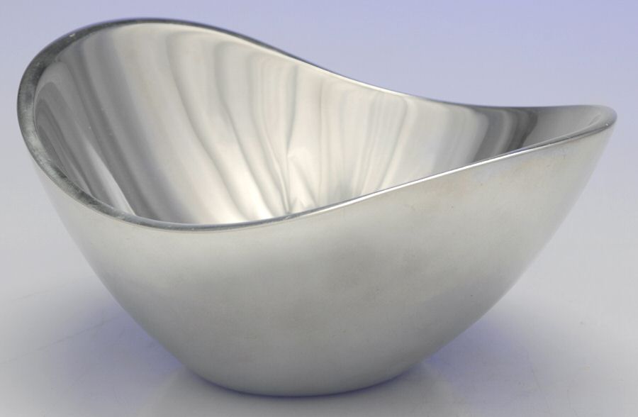 Butterfly (Hollowware, Metal) 8" Oval Bowl by Nambe-1