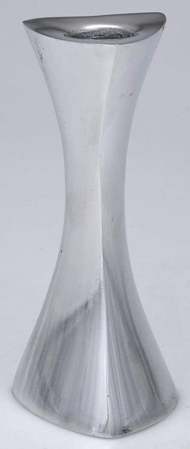 Tri-Corner (Hollowware, Metal) 5" Candlestick by Nambe-1