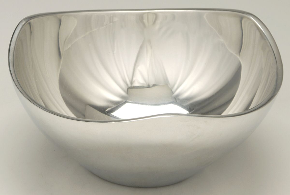 Tri-Corner (Hollowware, Metal) 9" Triangular Bowl by Nambe-1