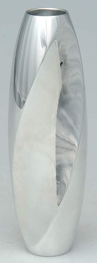 Twist (Hollowware, Metal) 8" Vase by Nambe-1