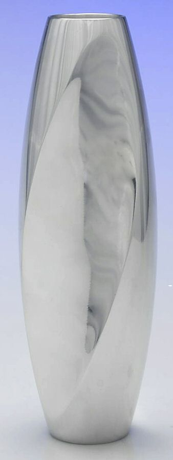 Twist (Hollowware, Metal) 10" Vase by Nambe-1