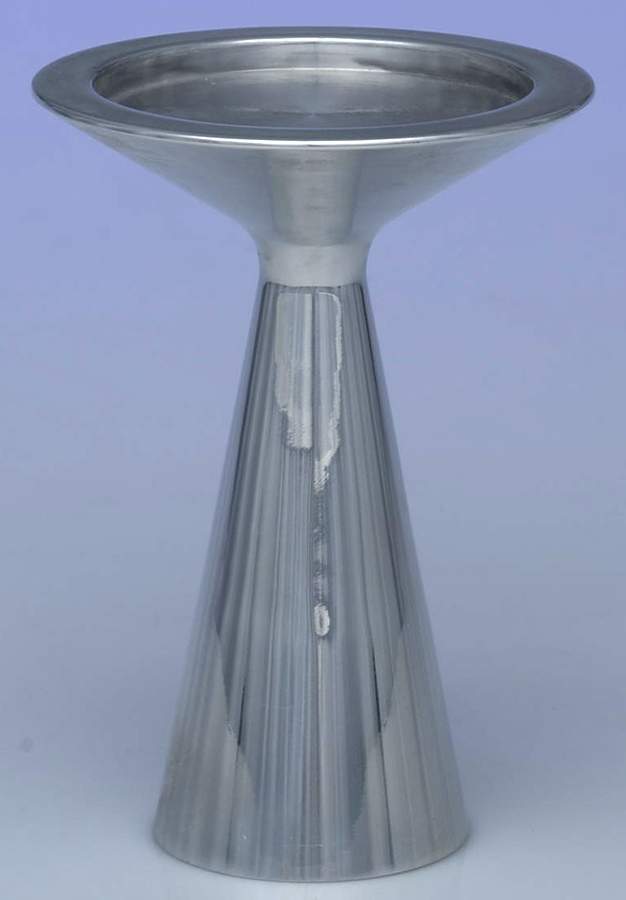 Flare (Hollowware, Metal) 5" Pillar Candleholder by Nambe-1