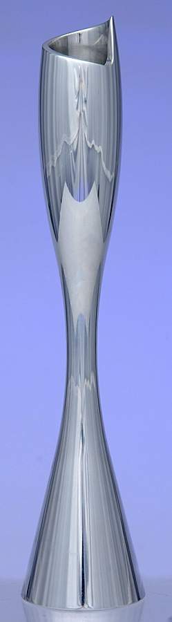 Spiral (Hollowware, Metal) 9" Candlestick by Nambe-1