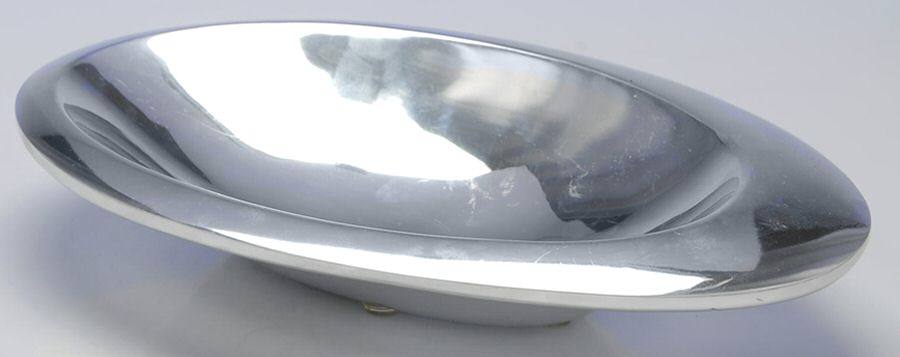 Dune (Hollowware, Metal) 11" Oval Bowl by Nambe-1