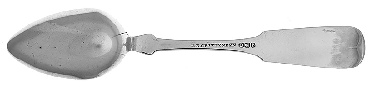 Coin Silver Flatware Teaspoon by Newton E Crittenden-3