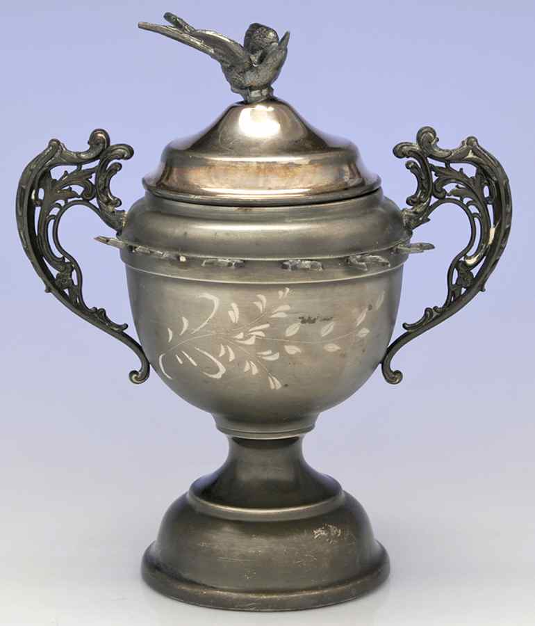 90 (Silverplate, Hollowware) Spooner with Lid by New Amsterdam-1