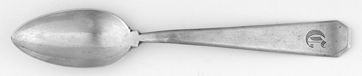 NTS47 (Sterling) Fruit/Orange Spoon W/Monogram by National Silver Co-1
