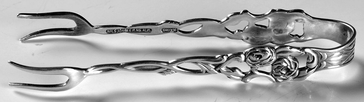 NIJ8 (Silverplate) Sugar Tongs by Nils-Johan-1