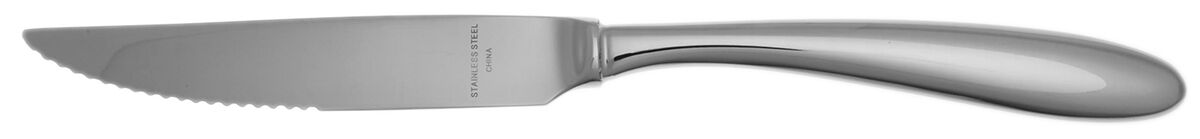 Bend (Stainless) Steak Knife Individual Hollow, Serrate HC by Nambe-1