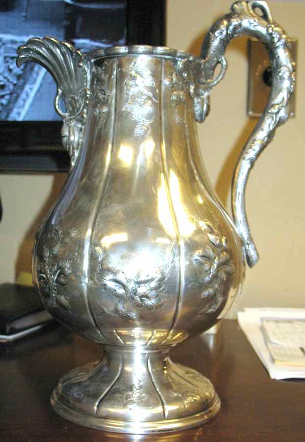 NHC8 (Sterling, Hollowware) Sterling Water Pitcher by Newell Harding & Co-1