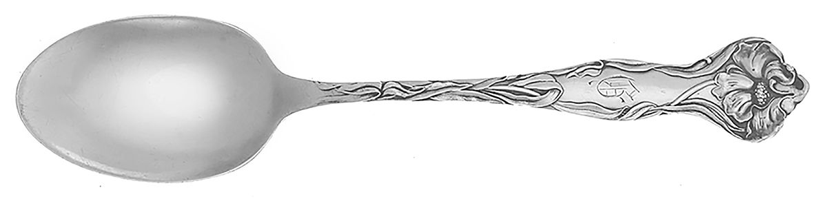 Floral Series (Sterling) Five O'Clock Teaspoon by National Silver Co-1