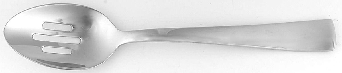 Serene (Stainless) Pierced Tablespoon (Serving Spoon) by Nicole Miller-1