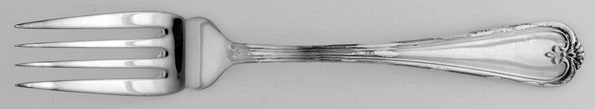 NS16 (Silverplate) Medium Solid Cold Meat Serving Fork by Noritake Silver-1
