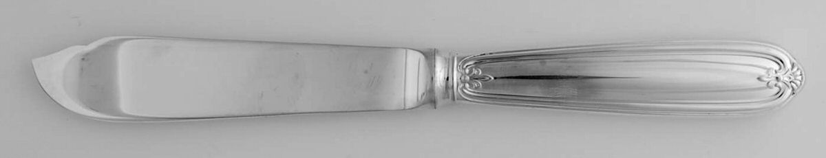 NS16 (Silverplate) Individual Fish Knife with Stainless Blade by Noritake Silver-1