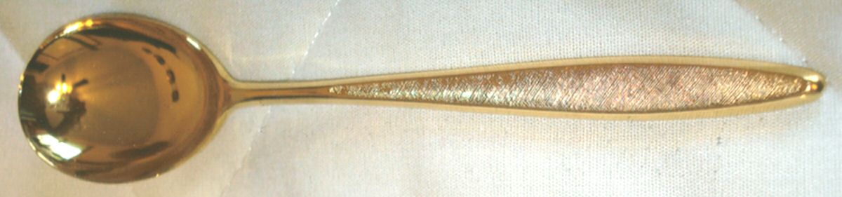 Golden Napoli (Gold Electroplate) Sugar Spoon by National Stainless-1
