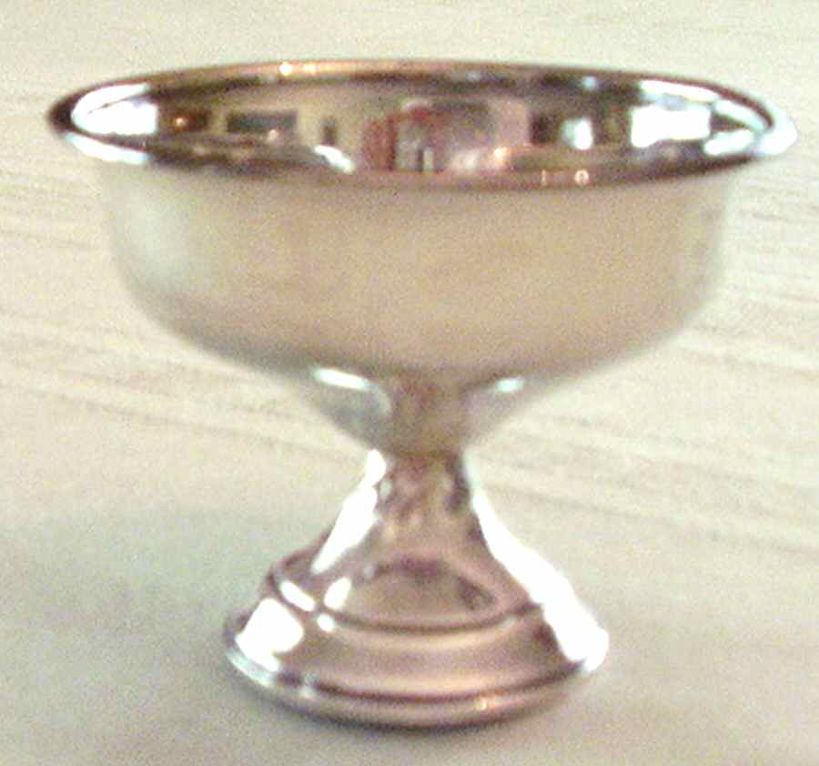 2 (Sterling, Hollowware) Weighted Champagne/Sherbet by National Silver Co-1