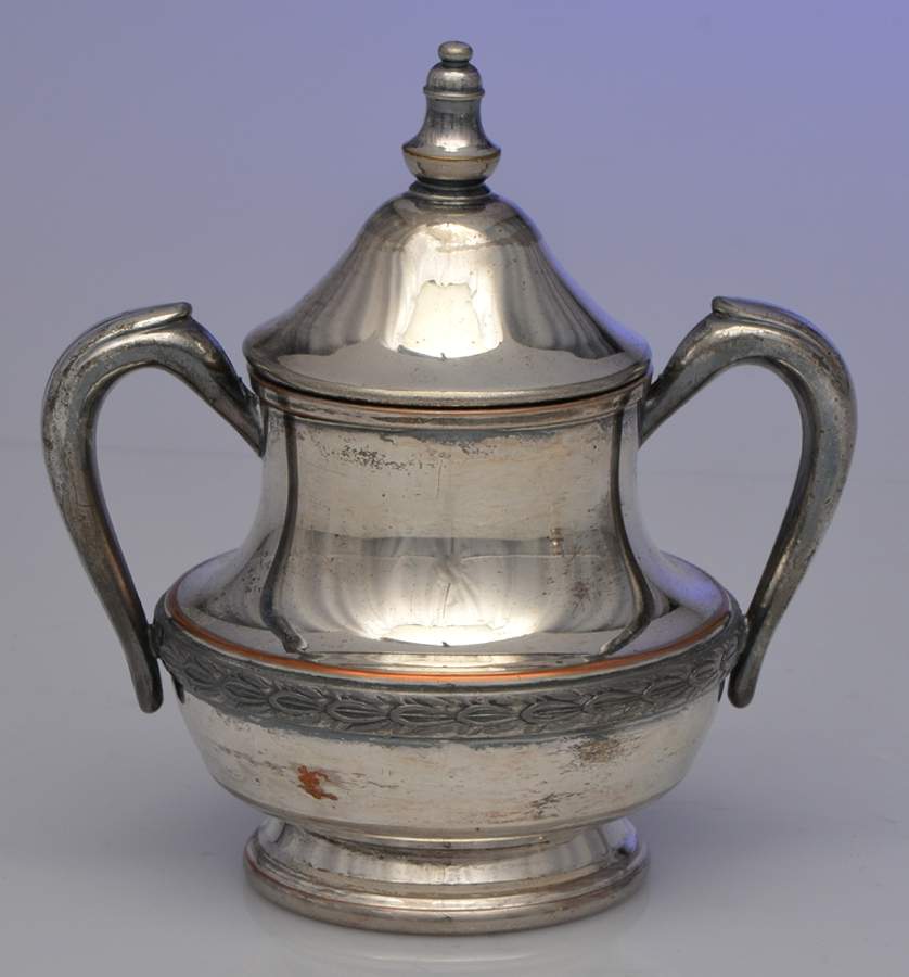 2002 (Silverplate Hollowware) Silverplate Mini Open Sugar by National Silver Co-1