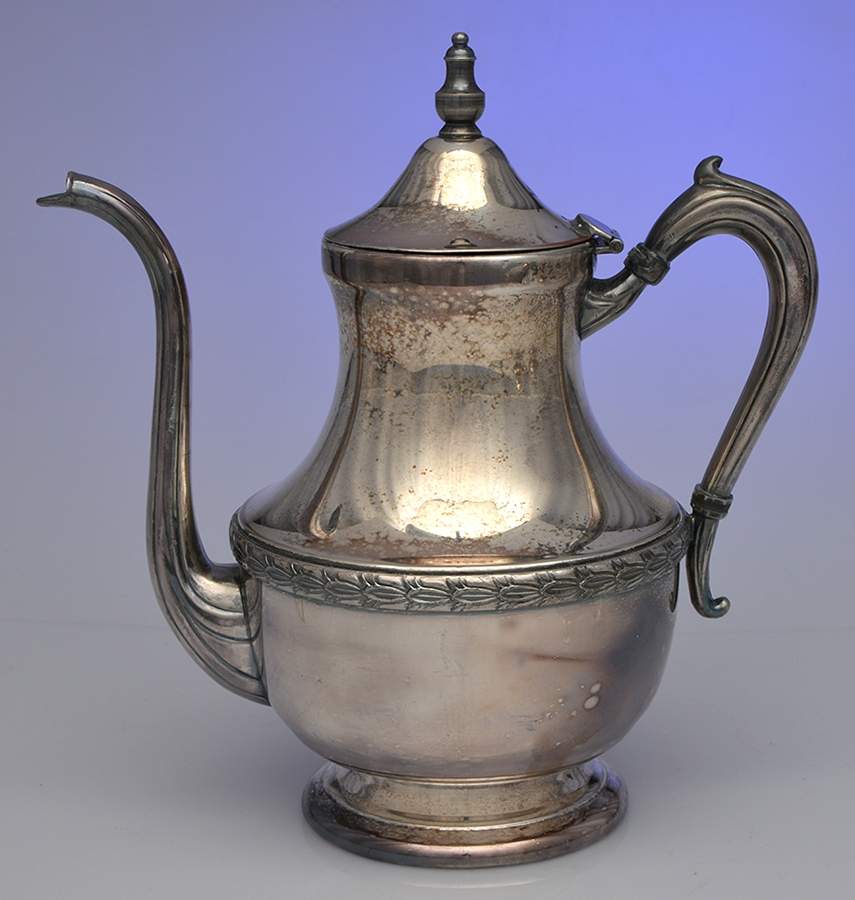 2002 (Silverplate Hollowware) Silverplate Demitasse Pot by National Silver Co-1