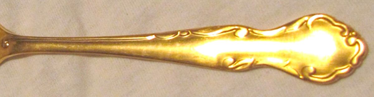 Elizabethan (Gold Electroplate) Fork by Nasco-1