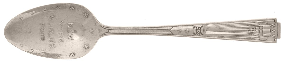 States & Cities Souvenir Spoons(Silverplate) New York Demitasse Spoon by National Silver Co-1