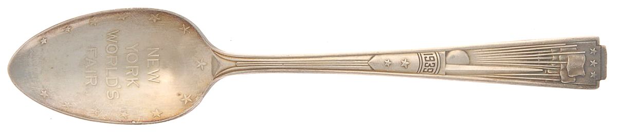 States & Cities Souvenir Spoons(Silverplate) New York Teaspoon by National Silver Co-1