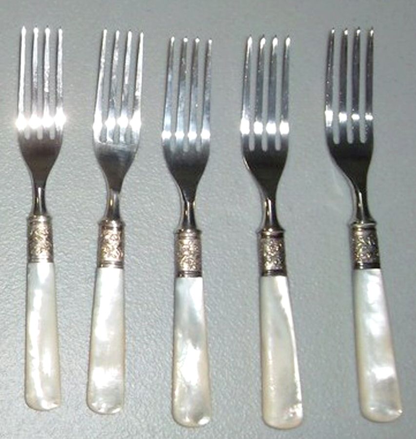Pearl Handle Flatware 4 (Sterling) Pearl Handle Fork by Northampton-1