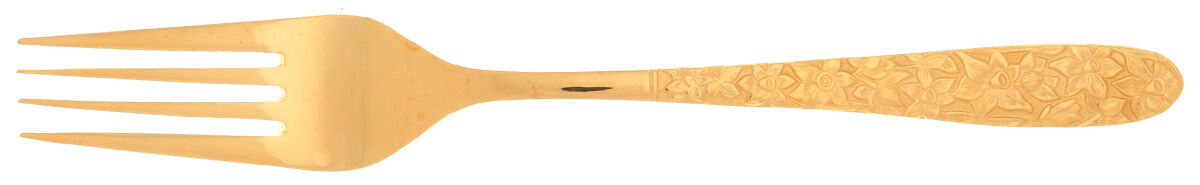 Narcissus-Gold (Gold Electroplate) Fork by National Stainless-1