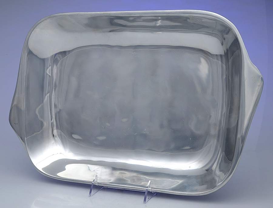 17 (Pewter, Hollowware) 3 Quart Rectangular Casserole No Lid by Nambe-1
